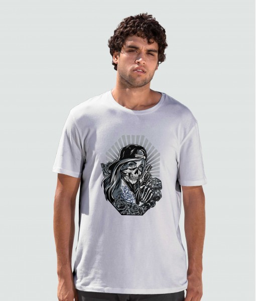 Мъжка тениска с щампа Готика Woman bandida - TShirtArtShop.com